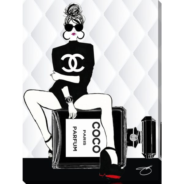 Waiting For Chanel Giclee Stretched Canvas Wall Art
